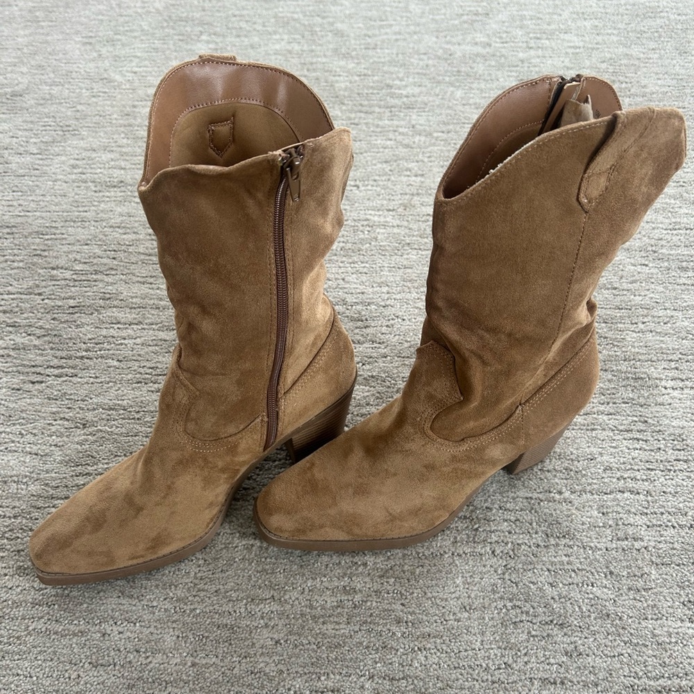 Brown Suede Women's Boots